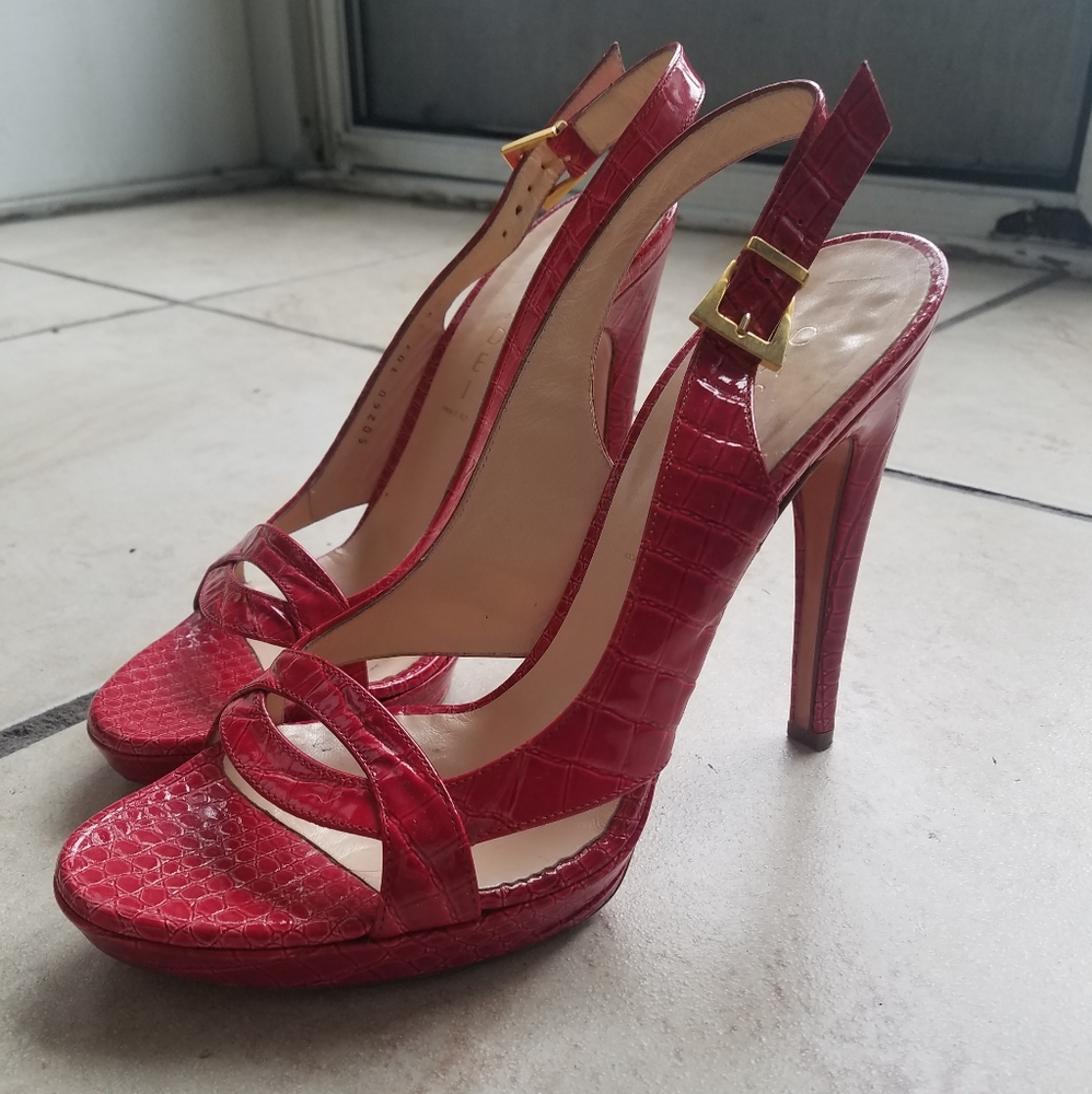 Casadei slingback sandals 9.5 made in Italy
